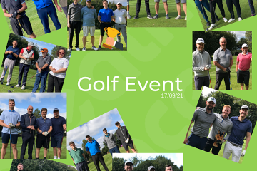 Golf event montage of images