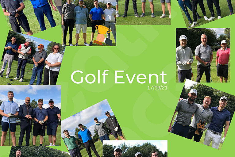Golf event montage of images