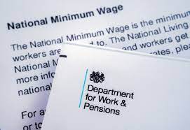 Department for Work and Pensions logo on sheet of paper