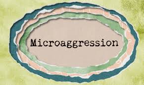 typewriter text of the word microagression